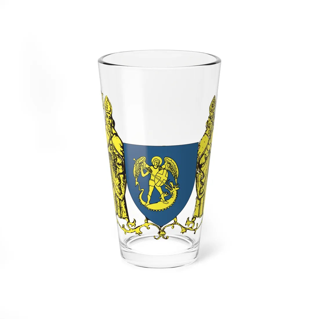 Blason Ravels (Belgium) (Coat of Arms) Pint Glass 16oz 16oz - Go Mug Yourself