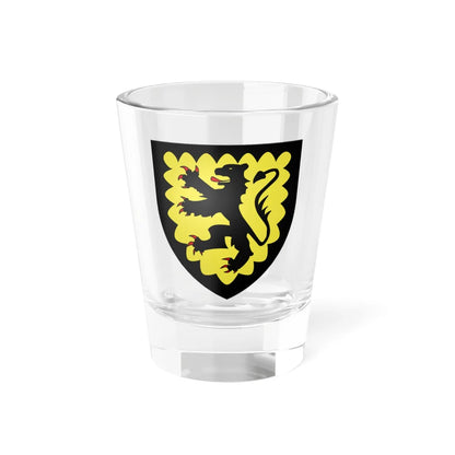 Blason région be Baronie van Rode (Belgium) (Coat of Arms) Shot Glass 1.5oz 1.5oz - Go Mug Yourself