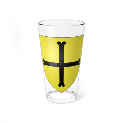 Blason Robert Colleville de Oxnam selon Gelre (Scotland) (Coat of Arms) Pint Glass 16oz - Go Mug Yourself