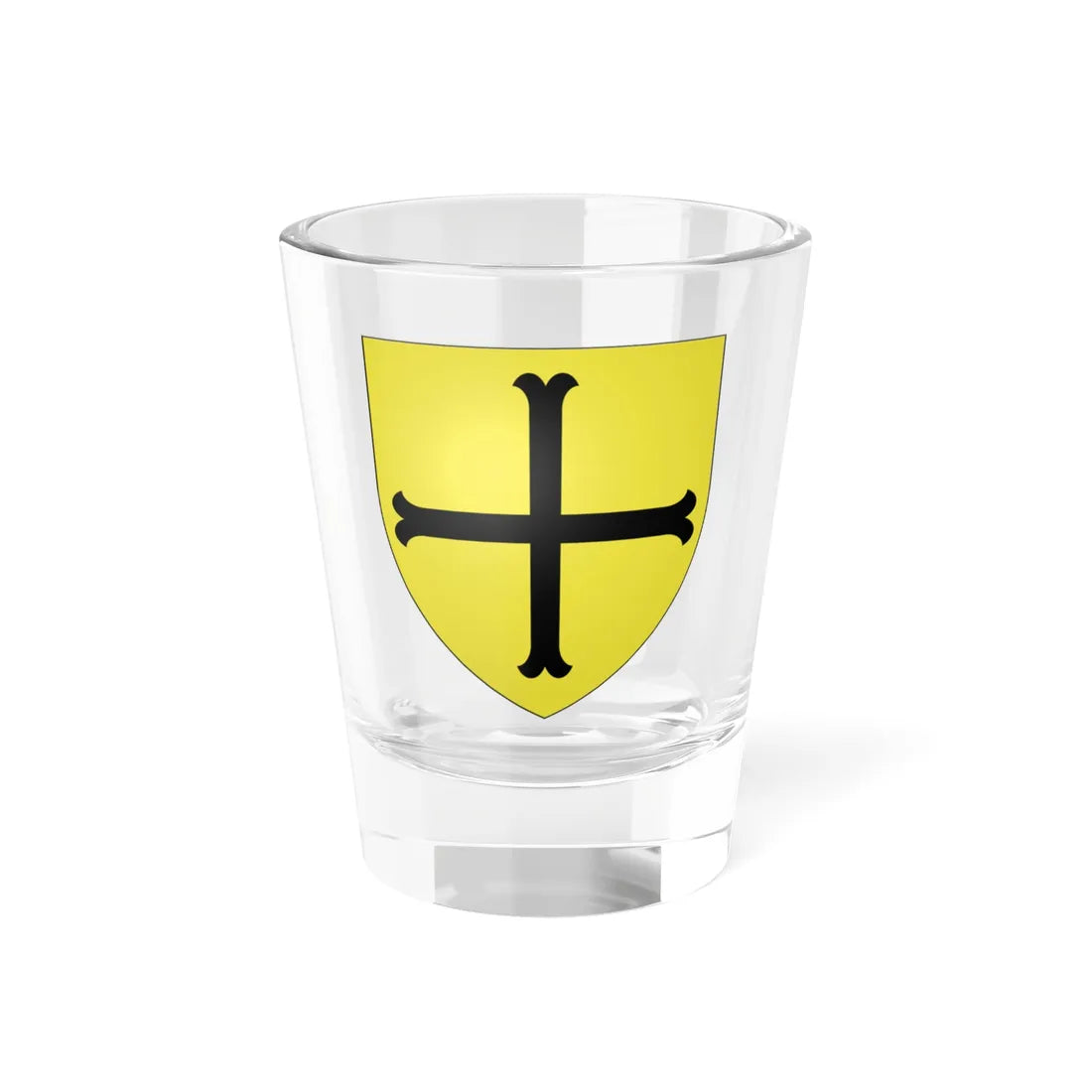 Blason Robert Colleville de Oxnam selon Gelre (Scotland) (Coat of Arms) Shot Glass 1.5oz 1.5oz - Go Mug Yourself