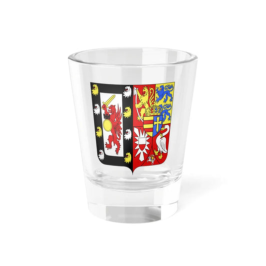 Blason Rus Romanov-Holstein-Gottorp (Denmark) (Coat of Arms) Shot Glass 1.5oz 1.5oz - Go Mug Yourself
