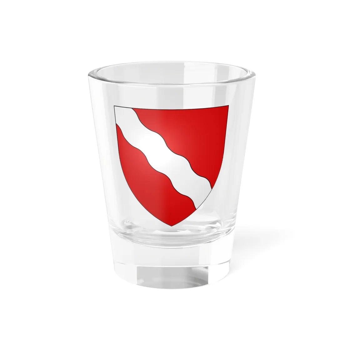 Blason Strombeek Bever (Belgium) (Coat of Arms) Shot Glass 1.5oz 1.5oz - Go Mug Yourself