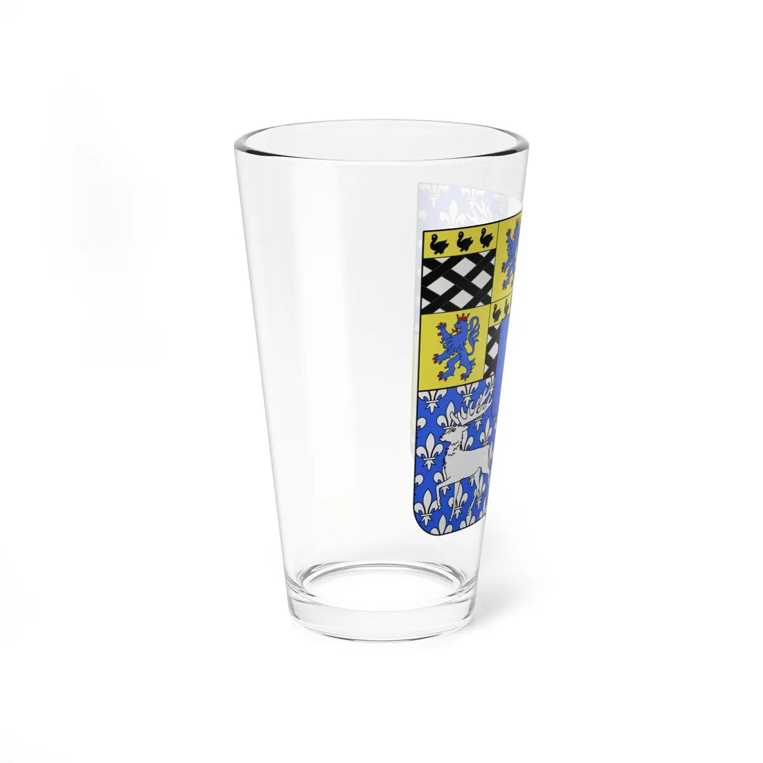 Blason Templeuve-en-Pévèle (France) (Coat of Arms) Pint Glass 16oz - Go Mug Yourself