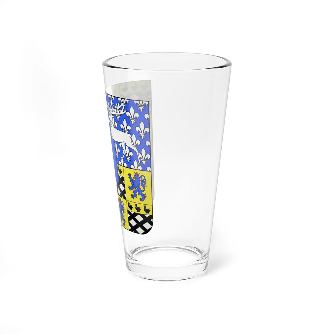 Blason Templeuve-en-Pévèle (France) (Coat of Arms) Pint Glass 16oz - Go Mug Yourself