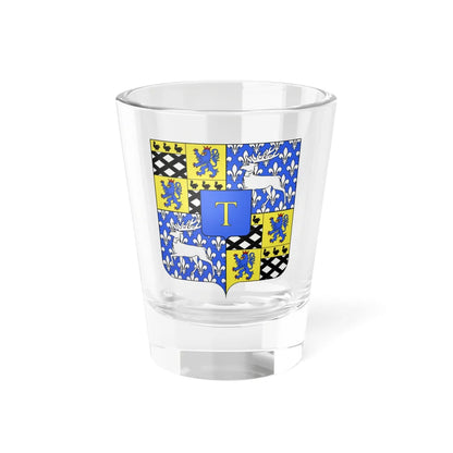 Blason Templeuve-en-Pévèle (France) (Coat of Arms) Shot Glass 1.5oz 1.5oz - Go Mug Yourself