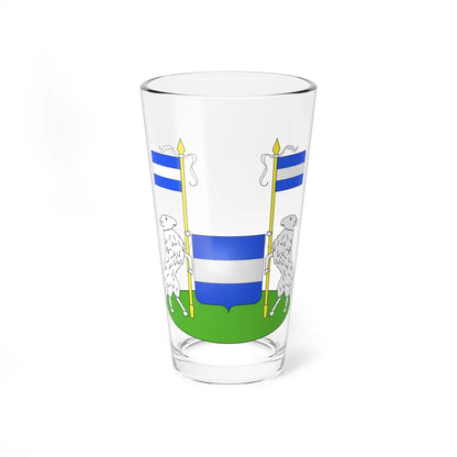 Blason Tirlemont (Belgium) (Coat of Arms) Pint Glass 16oz 16oz - Go Mug Yourself