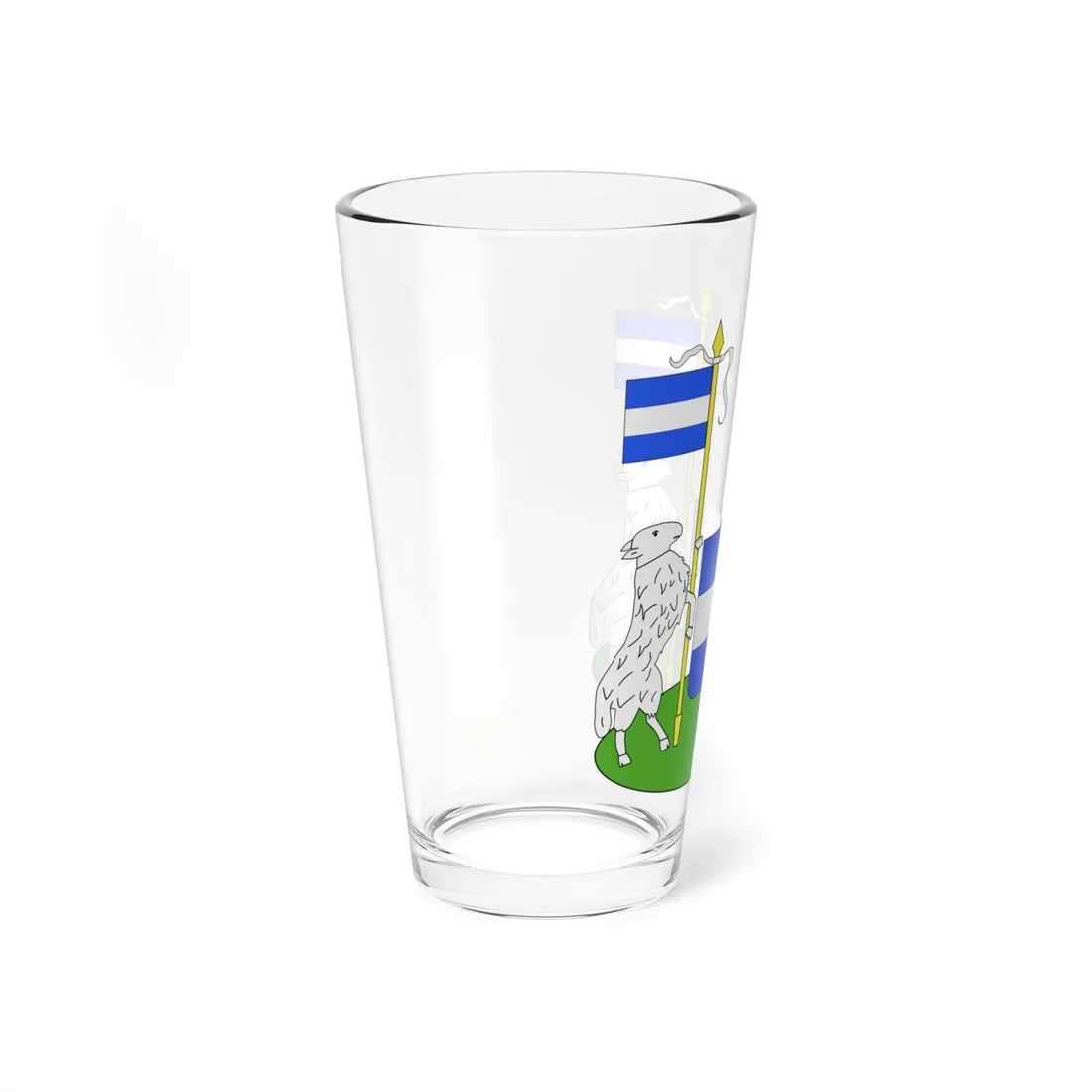 Blason Tirlemont (Belgium) (Coat of Arms) Pint Glass 16oz - Go Mug Yourself