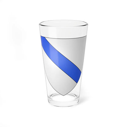 Blason village be Westkapelle (Belgium) (Coat of Arms) Pint Glass 16oz 16oz - Go Mug Yourself