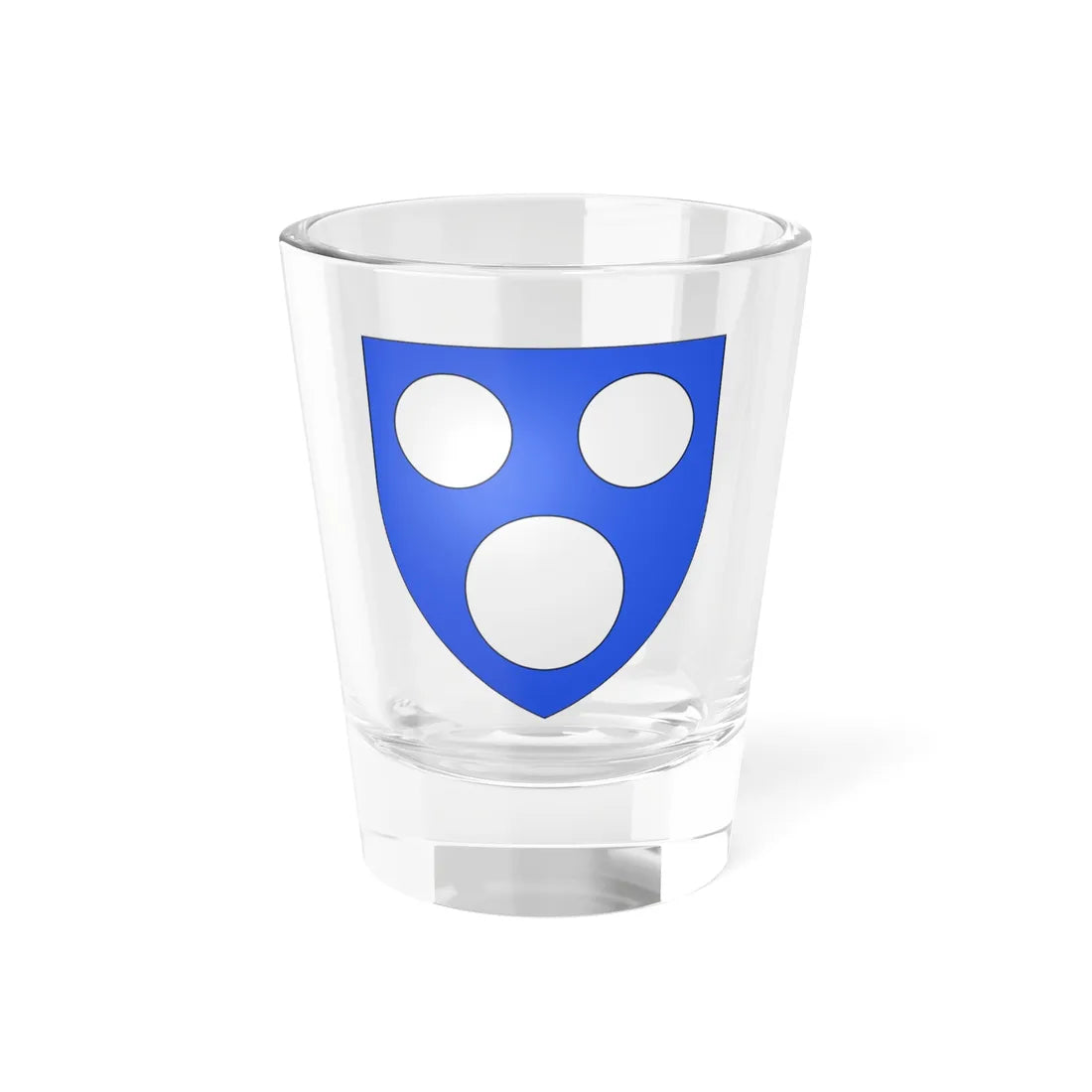 Blason ville be Aartrijke (Belgium) (Coat of Arms) Shot Glass 1.5oz 1.5oz - Go Mug Yourself