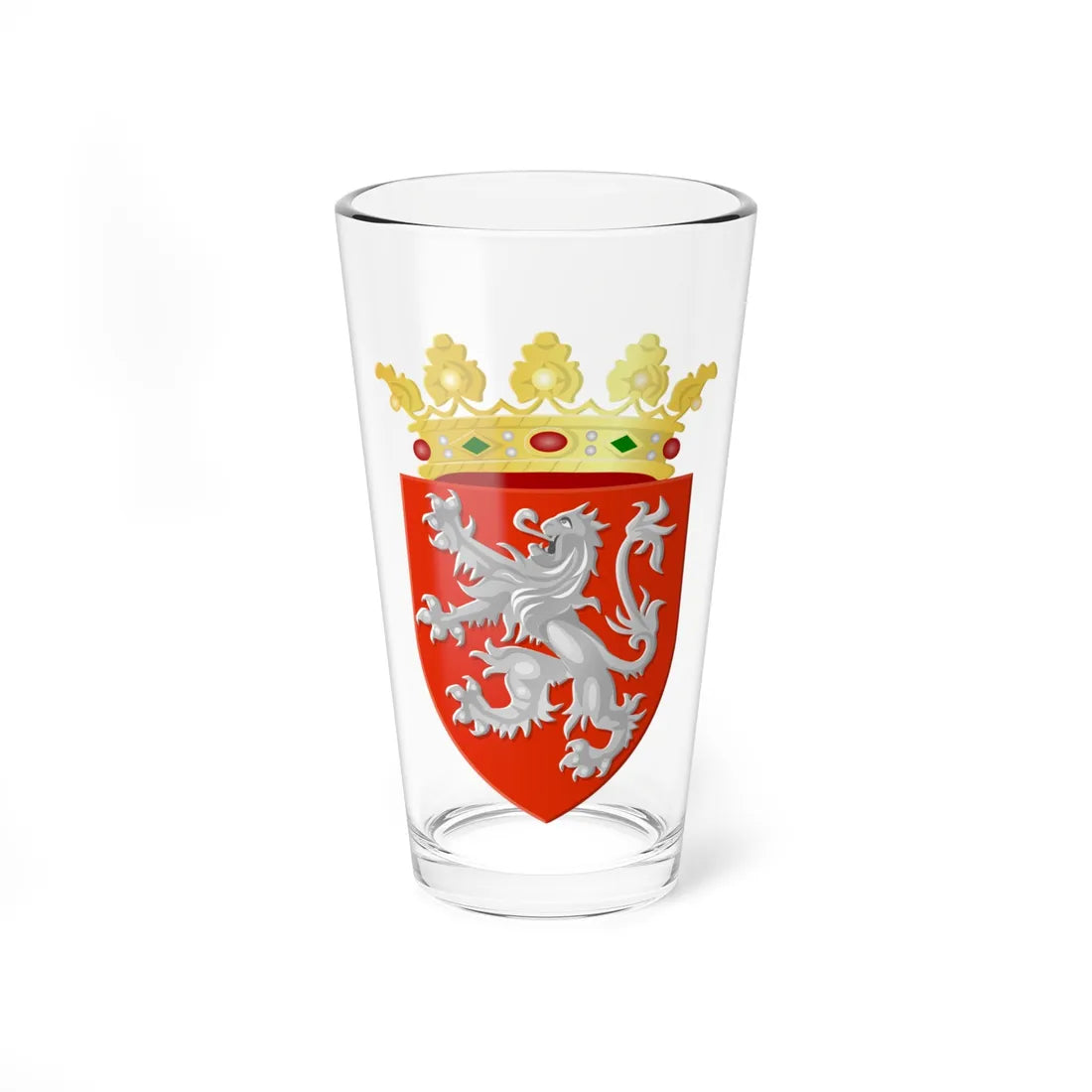 Blason ville be Antoing Tournai (Belgium) (Coat of Arms) Pint Glass 16oz 16oz - Go Mug Yourself