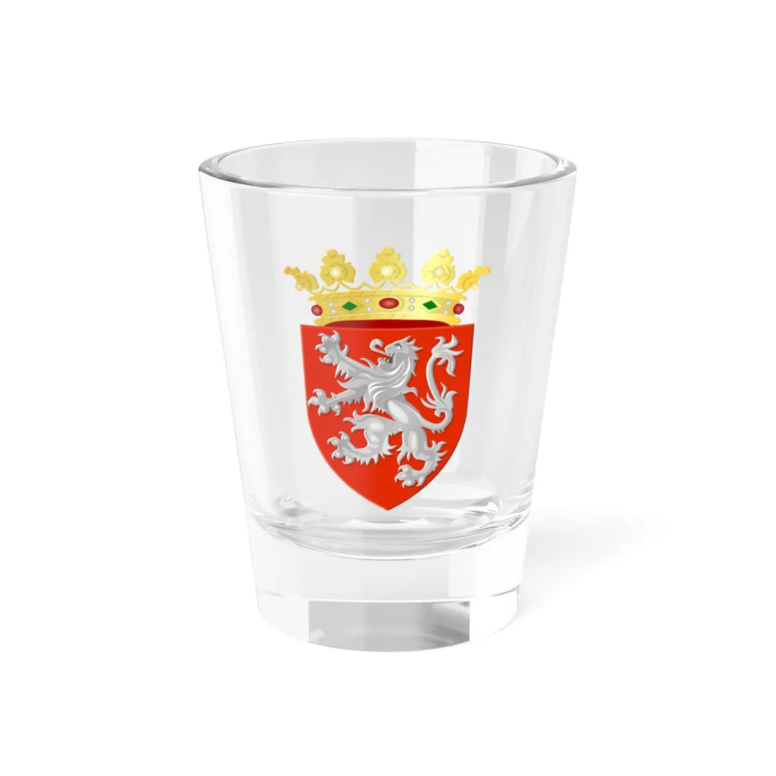 Blason ville be Antoing Tournai (Belgium) (Coat of Arms) Shot Glass 1.5oz 1.5oz - Go Mug Yourself
