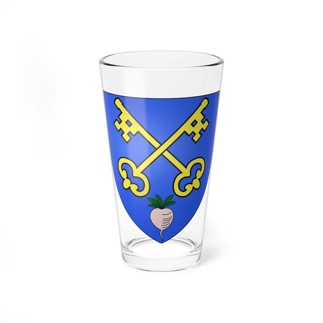 Blason ville be Bazel (Belgium) (Coat of Arms) Pint Glass 16oz 16oz - Go Mug Yourself