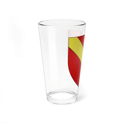 Blason ville be Boussu Hainaut (Belgium) (Coat of Arms) Pint Glass 16oz - Go Mug Yourself