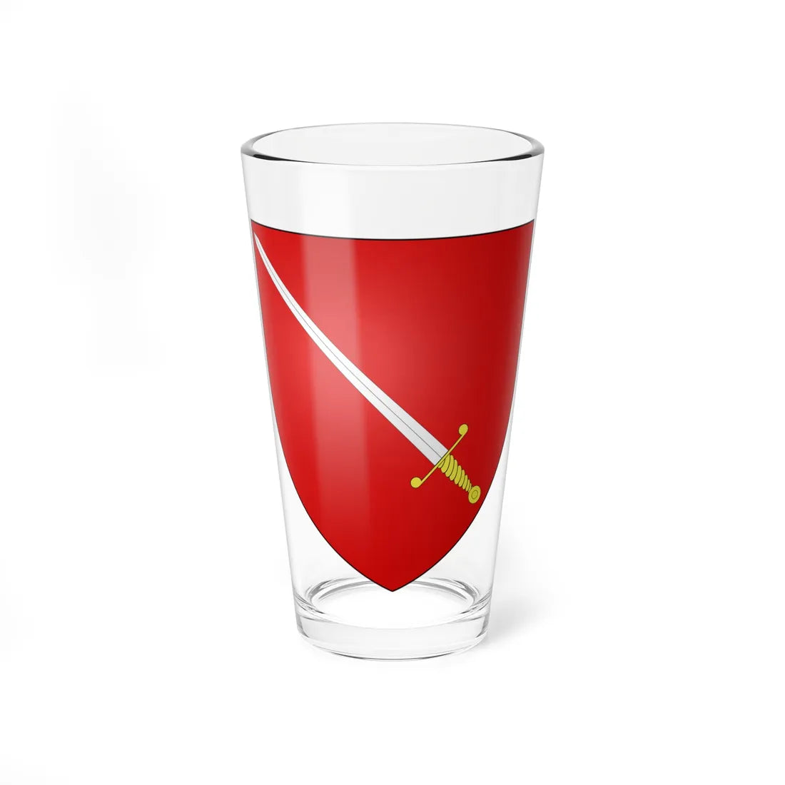 Blason ville be Chimay Thuin (Belgium) (Coat of Arms) Pint Glass 16oz 16oz - Go Mug Yourself