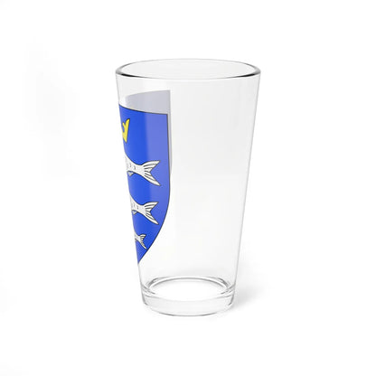 Blason ville be Chiny Luxembourg (Belgium) (Coat of Arms) Pint Glass 16oz - Go Mug Yourself