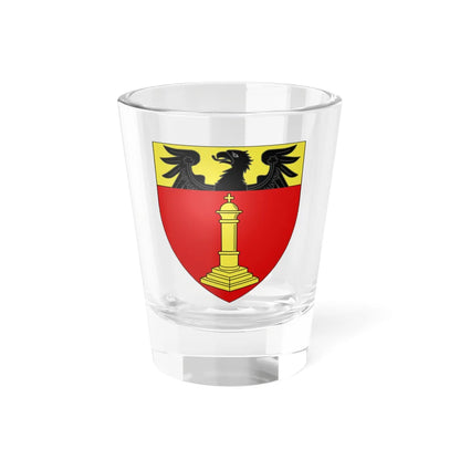 Blason ville be Châtelet (Belgium) (Coat of Arms) Shot Glass 1.5oz 1.5oz - Go Mug Yourself