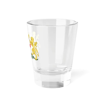 Blason ville be Dendermonde avec ornements (Belgium) (Coat of Arms) Shot Glass 1.5oz - Go Mug Yourself