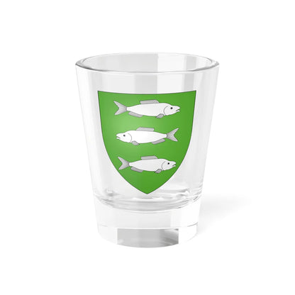 Blason ville be Denderwindeke (Belgium) (Coat of Arms) Shot Glass 1.5oz 1.5oz - Go Mug Yourself
