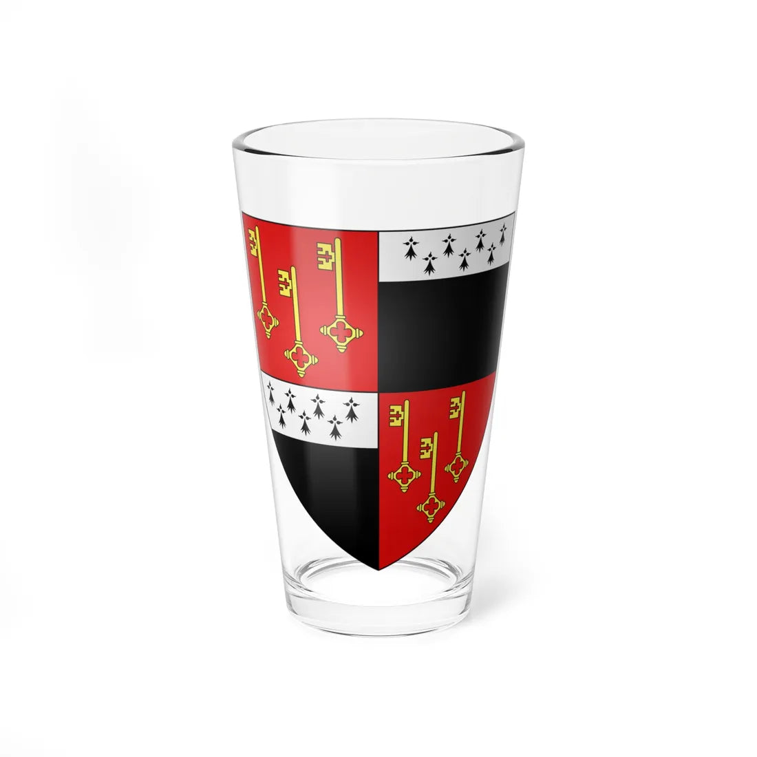 Blason ville be Destelbergen (Belgium) (Coat of Arms) Pint Glass 16oz 16oz - Go Mug Yourself