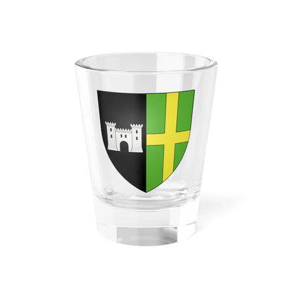 Blason ville be Deurle (Belgium) (Coat of Arms) Shot Glass 1.5oz 1.5oz - Go Mug Yourself