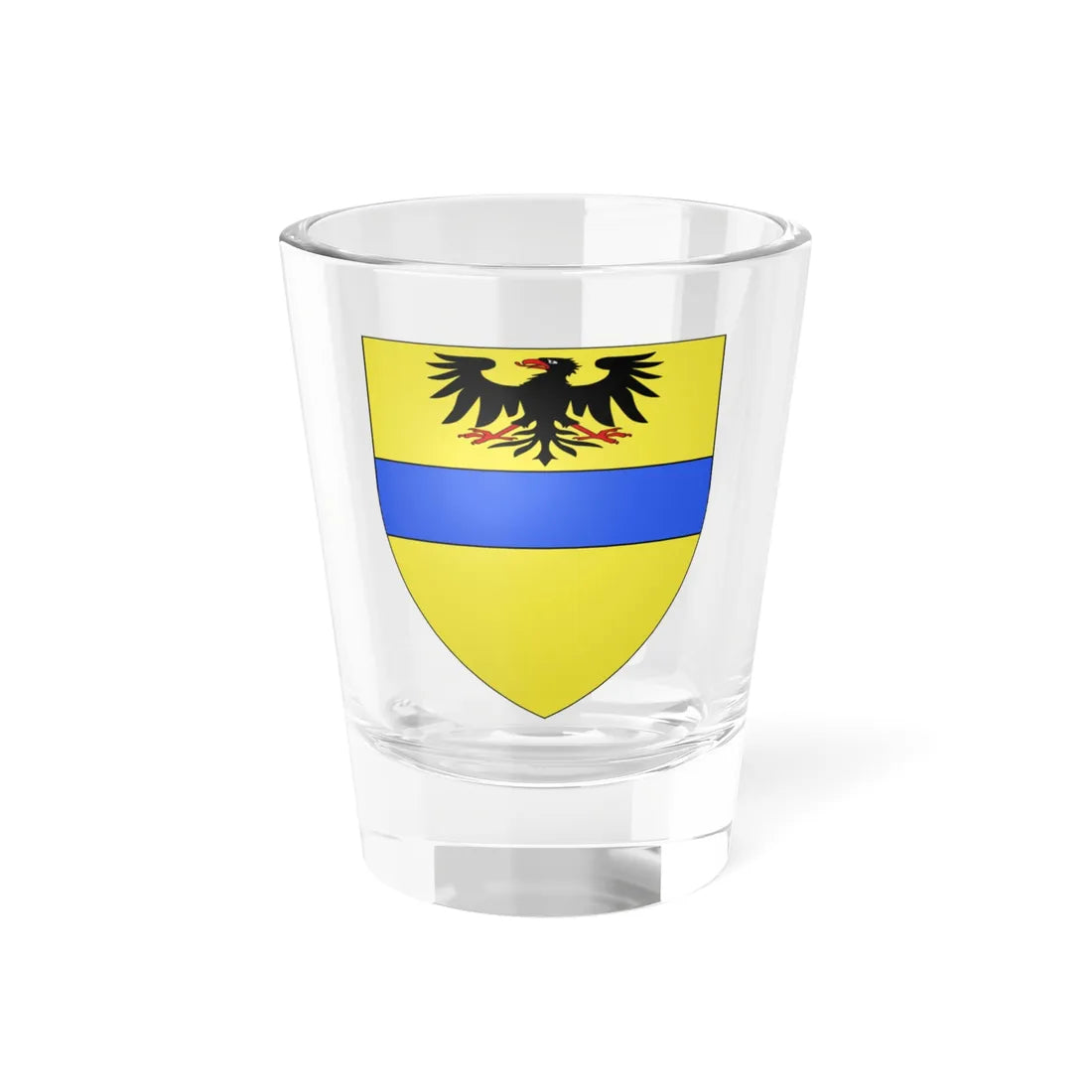 Blason ville be Dilbeek ancien (Belgium) (Coat of Arms) Shot Glass 1.5oz 1.5oz - Go Mug Yourself