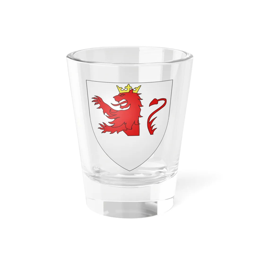 Blason ville be Dinant Namur (Belgium) (Coat of Arms) Shot Glass 1.5oz 1.5oz - Go Mug Yourself
