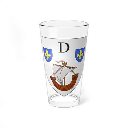 Blason ville be Doel (Belgium) (Coat of Arms) Pint Glass 16oz 16oz - Go Mug Yourself