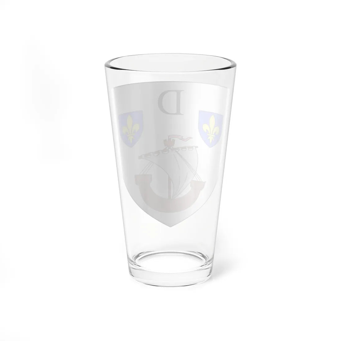 Blason ville be Doel (Belgium) (Coat of Arms) Pint Glass 16oz - Go Mug Yourself