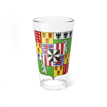 Blason ville be Ecaussinnes (Belgium) (Coat of Arms) Pint Glass 16oz 16oz - Go Mug Yourself