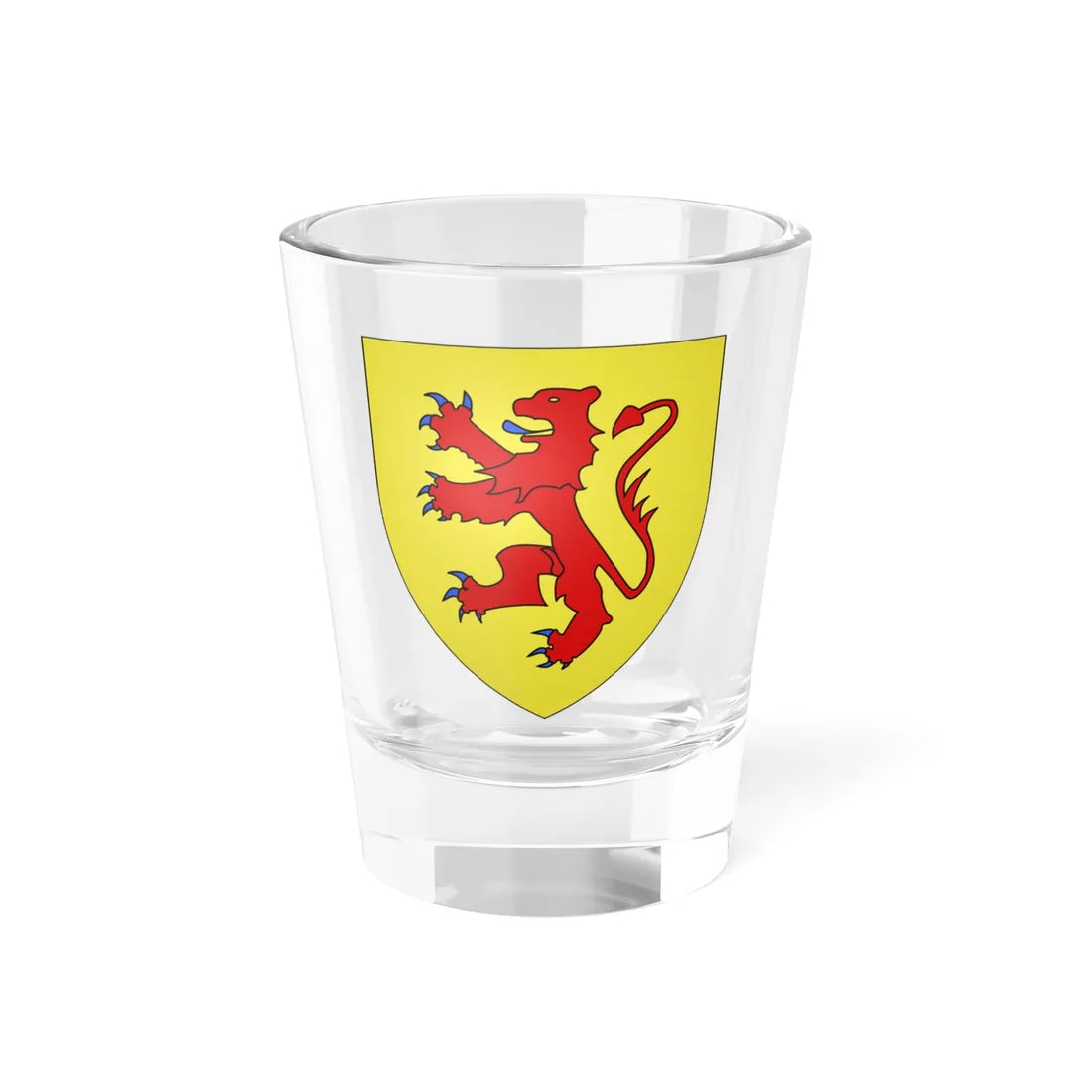 Blason ville be Elsegem (Belgium) (Coat of Arms) Shot Glass 1.5oz 1.5oz - Go Mug Yourself