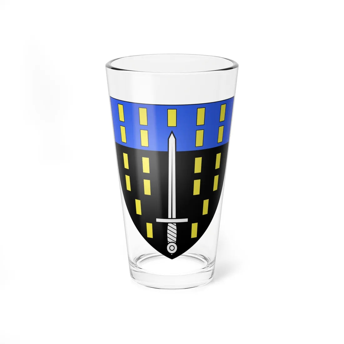 Blason ville be Erondegem (Belgium) (Coat of Arms) Pint Glass 16oz 16oz - Go Mug Yourself