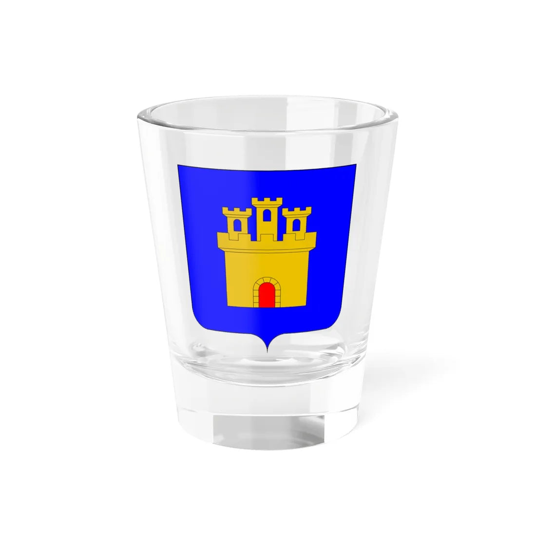 Blason ville be Esneux (Belgium) (Coat of Arms) Shot Glass 1.5oz 1.5oz - Go Mug Yourself