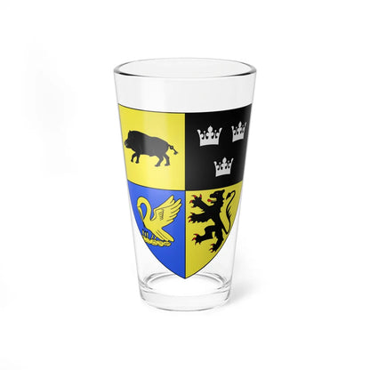 Blason ville be Evergem (Belgium) (Coat of Arms) Pint Glass 16oz - Go Mug Yourself