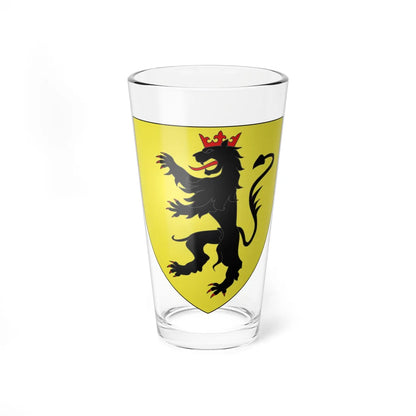 Blason ville be Fleurus Hainaut (Belgium) (Coat of Arms) Pint Glass 16oz - Go Mug Yourself
