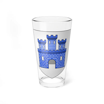 Blason ville be Flobecq (Belgium) (Coat of Arms) Pint Glass 16oz 16oz - Go Mug Yourself