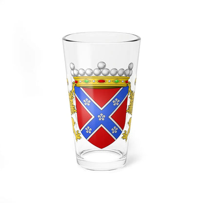 Blason ville be Frasnes-lez-Anvaing avec orn ext (Belgium) (Coat of Arms) Pint Glass 16oz 16oz - Go Mug Yourself