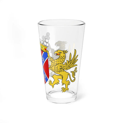 Blason ville be Frasnes-lez-Anvaing avec orn ext (Belgium) (Coat of Arms) Pint Glass 16oz - Go Mug Yourself