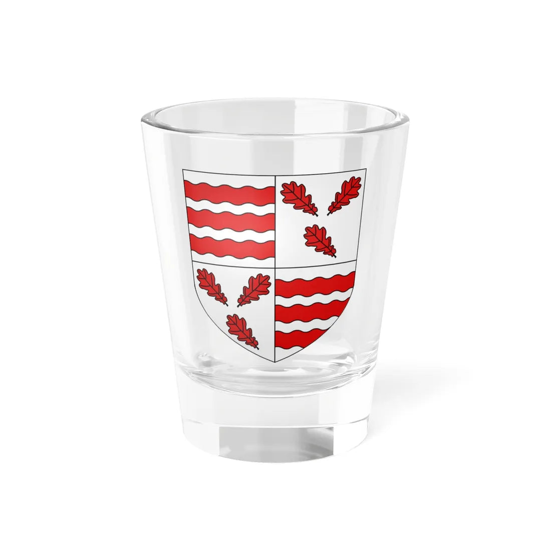 Blason ville be Froidchapelle (Belgium) (Coat of Arms) Shot Glass 1.5oz 1.5oz - Go Mug Yourself