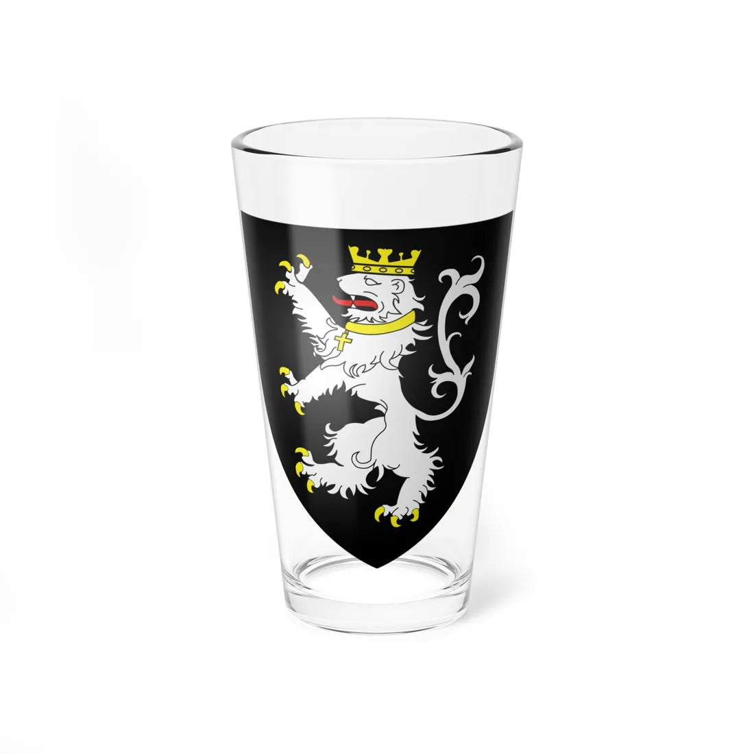 Blason ville be Gand Flandre-Orientale (Belgium) (Coat of Arms) Pint Glass 16oz 16oz - Go Mug Yourself