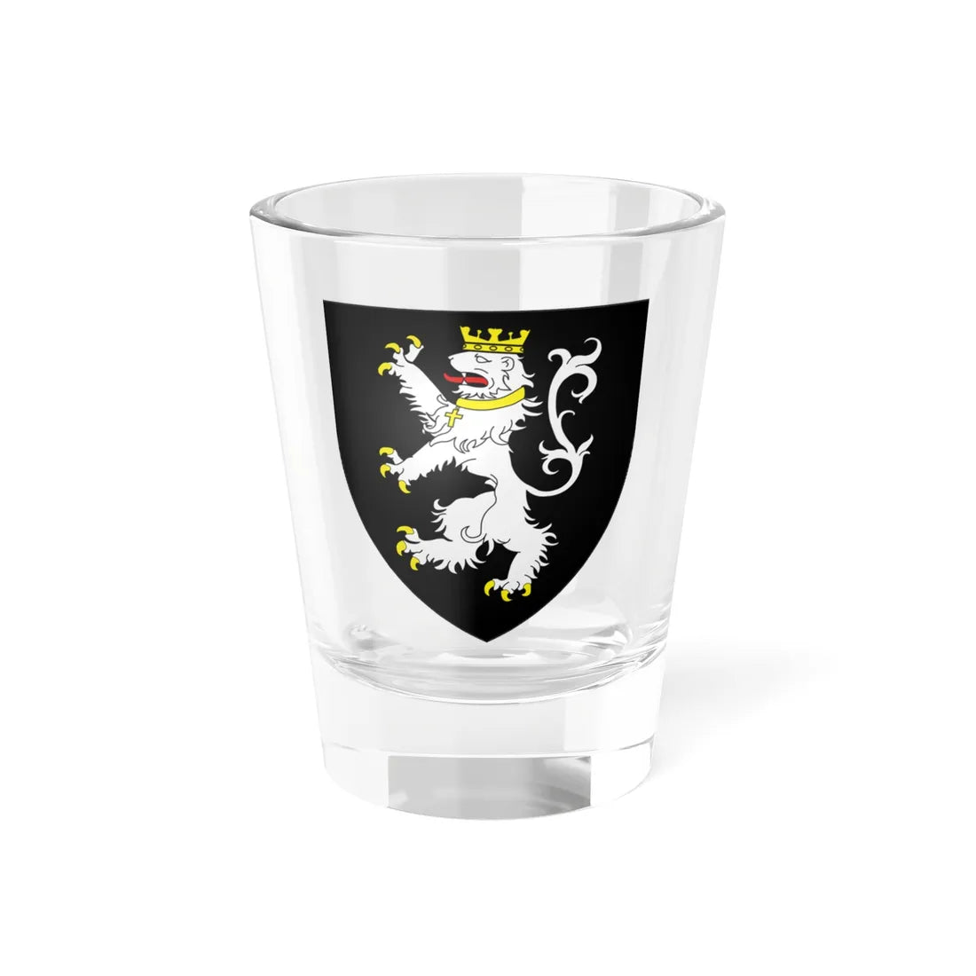 Blason ville be Gand Flandre-Orientale (Belgium) (Coat of Arms) Shot Glass 1.5oz 1.5oz - Go Mug Yourself
