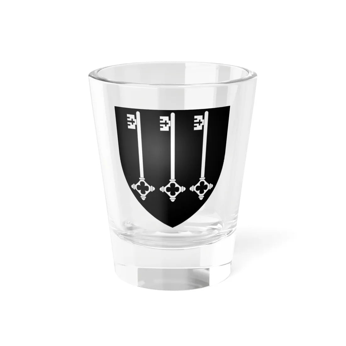 Blason ville be Gembloux Namur (Belgium) (Coat of Arms) Shot Glass 1.5oz 1.5oz - Go Mug Yourself