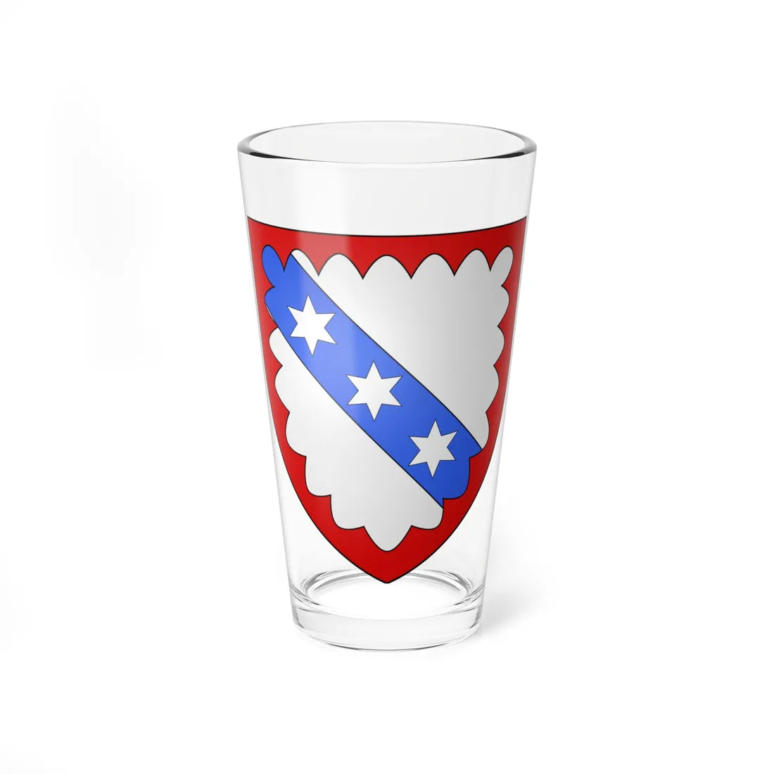 Blason ville be Gijzegem (Belgium) (Coat of Arms) Pint Glass 16oz 16oz - Go Mug Yourself