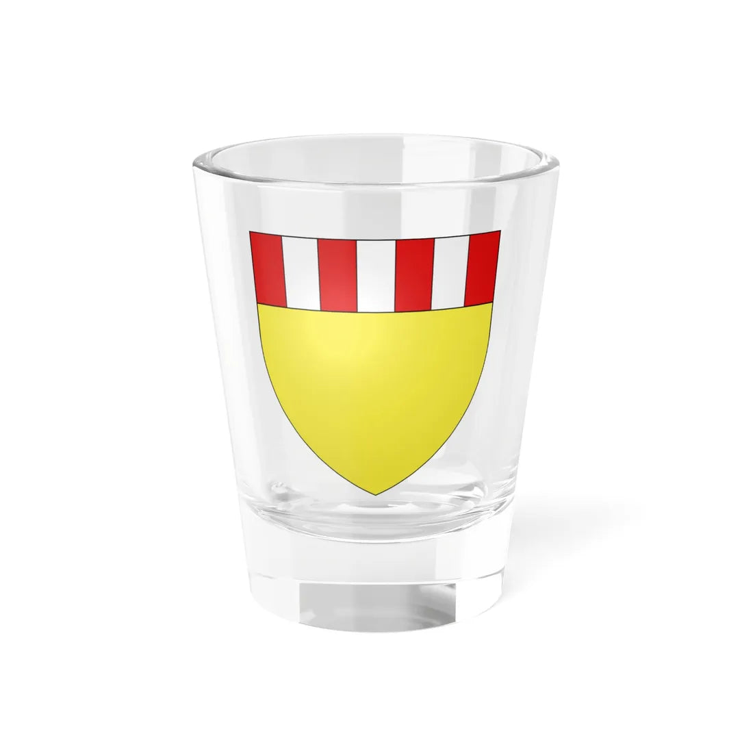 Blason ville be Heule (Belgium) (Coat of Arms) Shot Glass 1.5oz 1.5oz - Go Mug Yourself