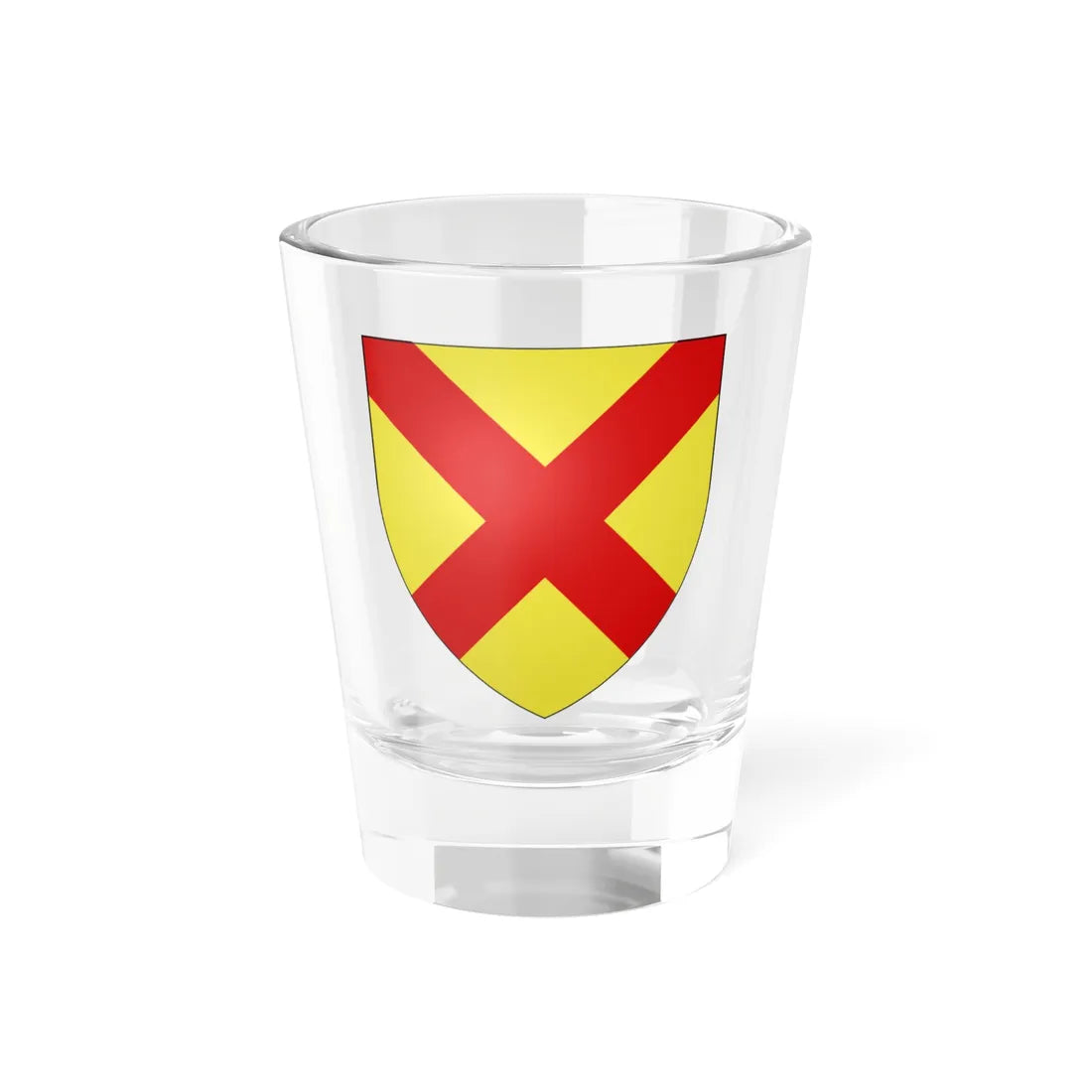 Blason ville be Heverlee (Belgium) (Coat of Arms) Shot Glass 1.5oz 1.5oz - Go Mug Yourself