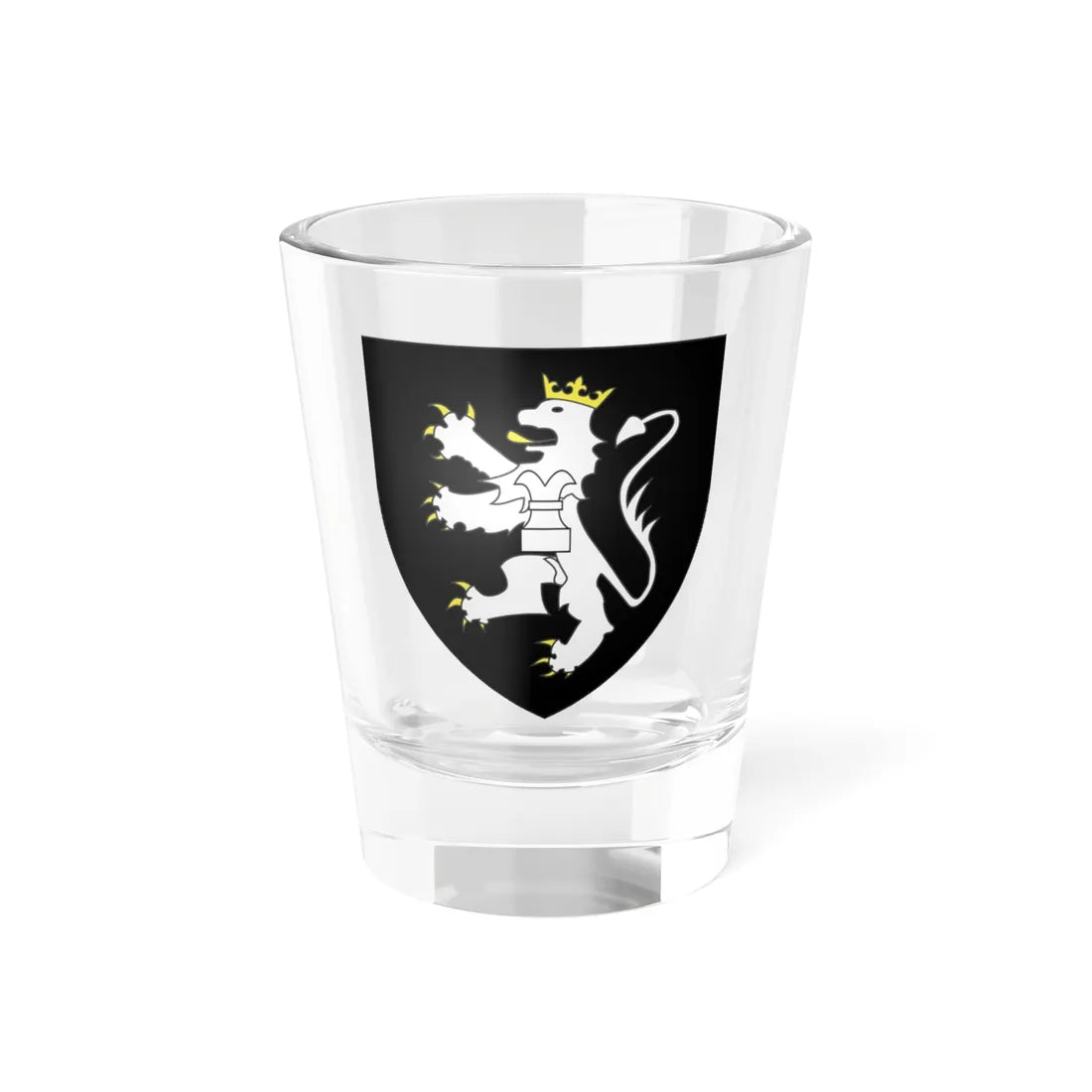 Blason ville be Itterbeek (Belgium) (Coat of Arms) Shot Glass 1.5oz 1.5oz - Go Mug Yourself