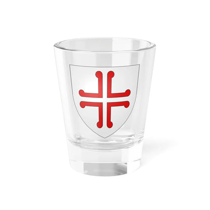 Blason ville be Klemskerke (Belgium) (Coat of Arms) Shot Glass 1.5oz 1.5oz - Go Mug Yourself