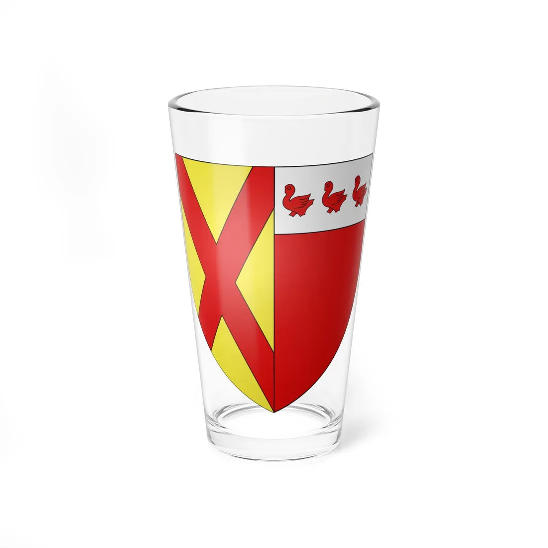 Blason ville be Knesselare (Belgium) (Coat of Arms) Pint Glass 16oz 16oz - Go Mug Yourself