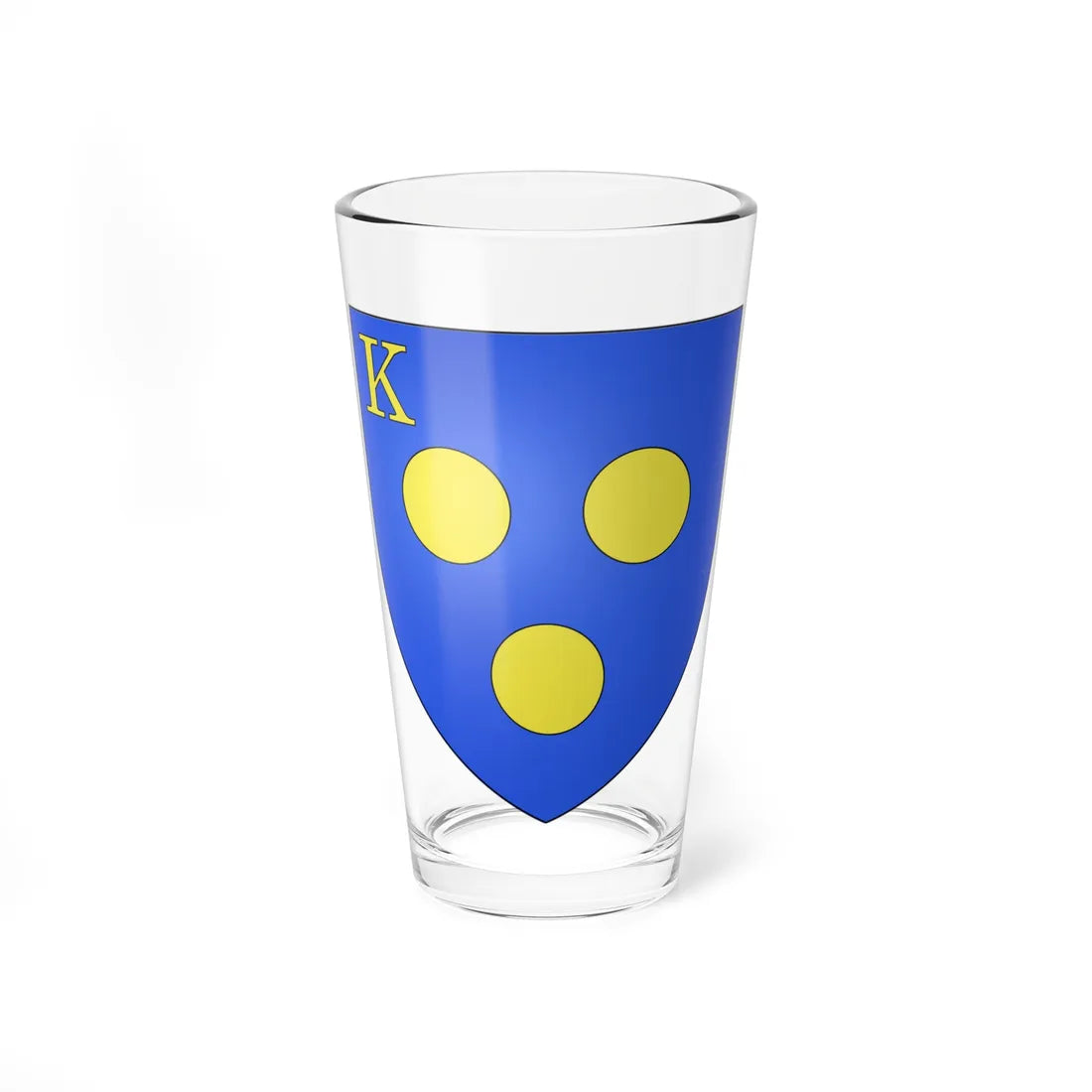 Blason ville be Koekelare ancien (Belgium) (Coat of Arms) Pint Glass 16oz 16oz - Go Mug Yourself