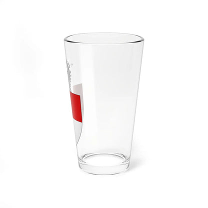 Blason ville be Kruibeke avec ornements (Belgium) (Coat of Arms) Pint Glass 16oz - Go Mug Yourself