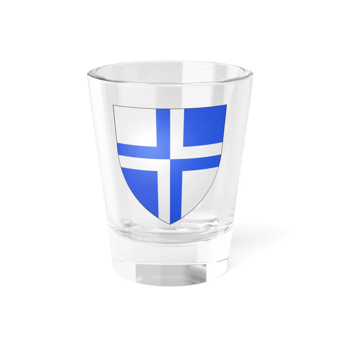 Blason ville be Kruisem (Belgium) (Coat of Arms) Shot Glass 1.5oz 1.5oz - Go Mug Yourself